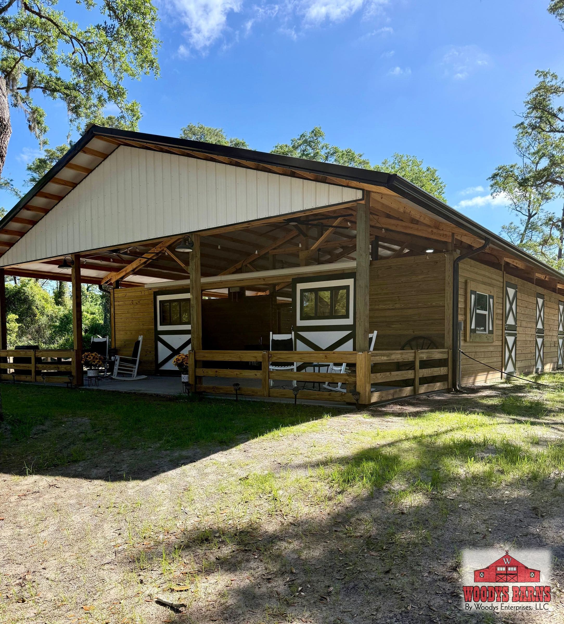 The Weirzbicki Barn, built by Woodys Barns